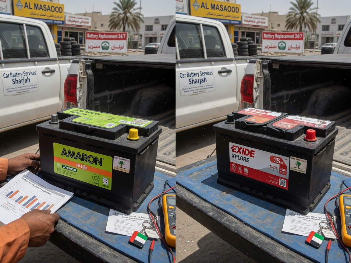 Car Battery Services in Industrial Area Sharjah