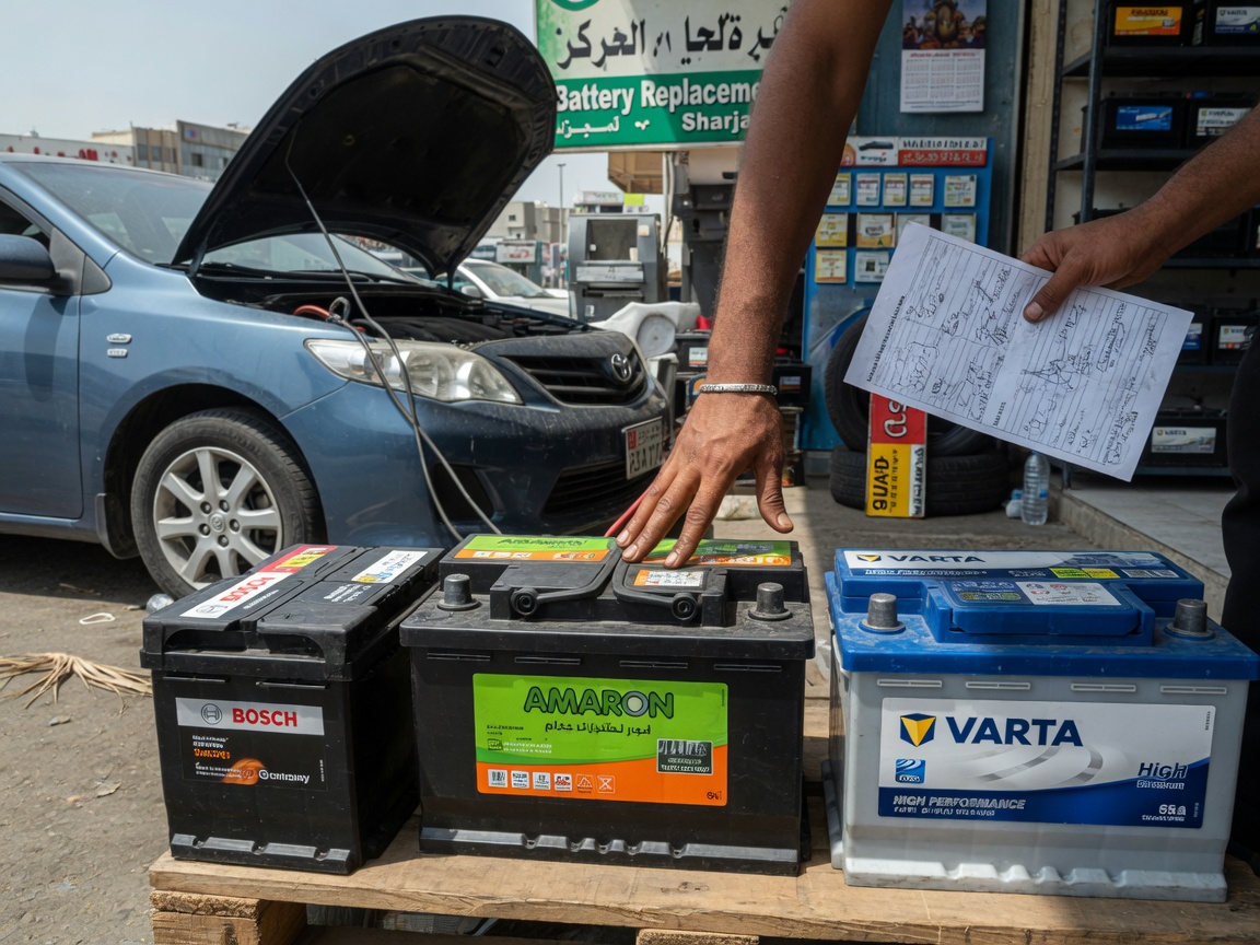 Car Battery Replacement in Al Riqa Suburb