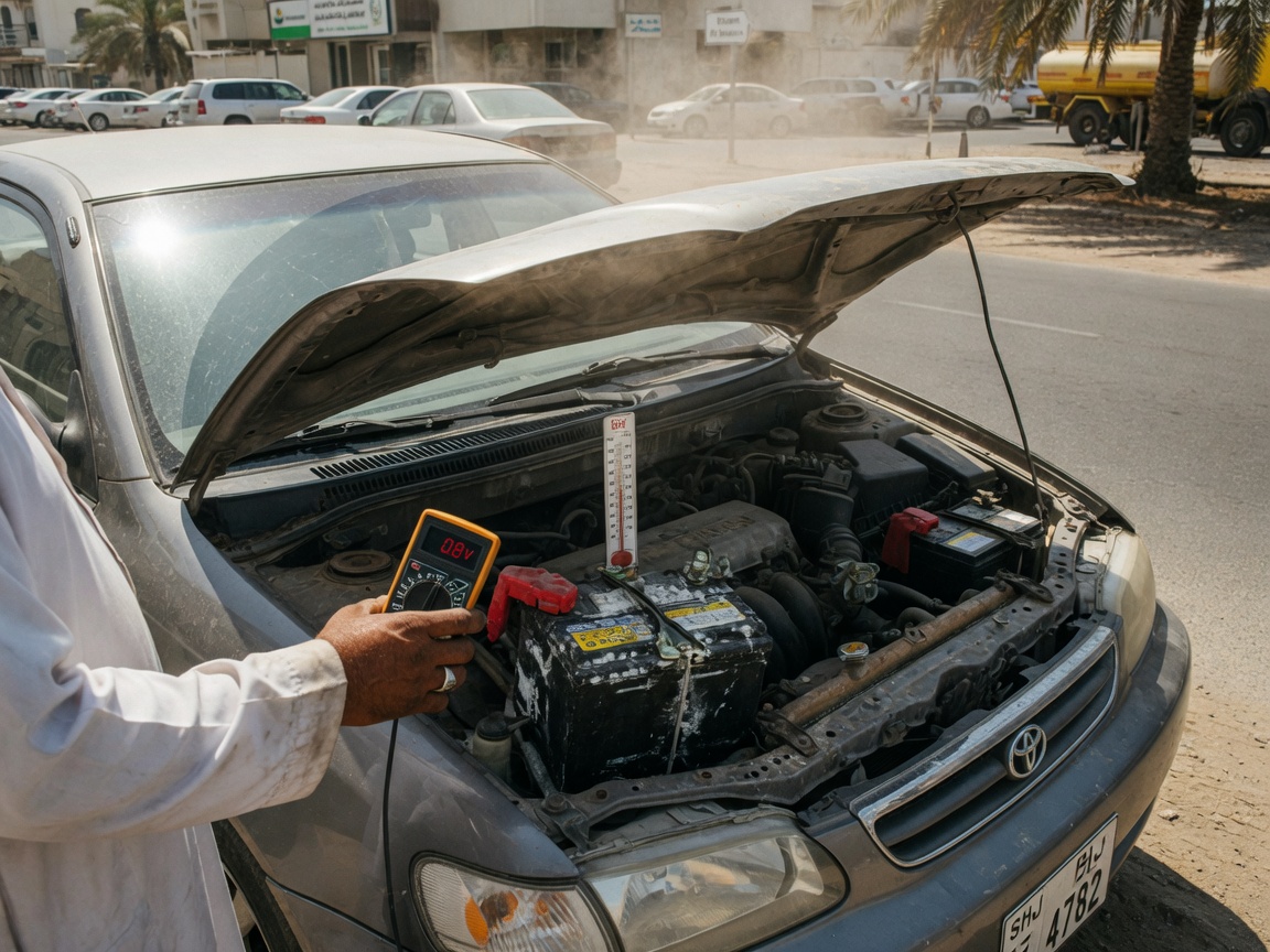 Why Car Batteries Die in Sharjah Summer