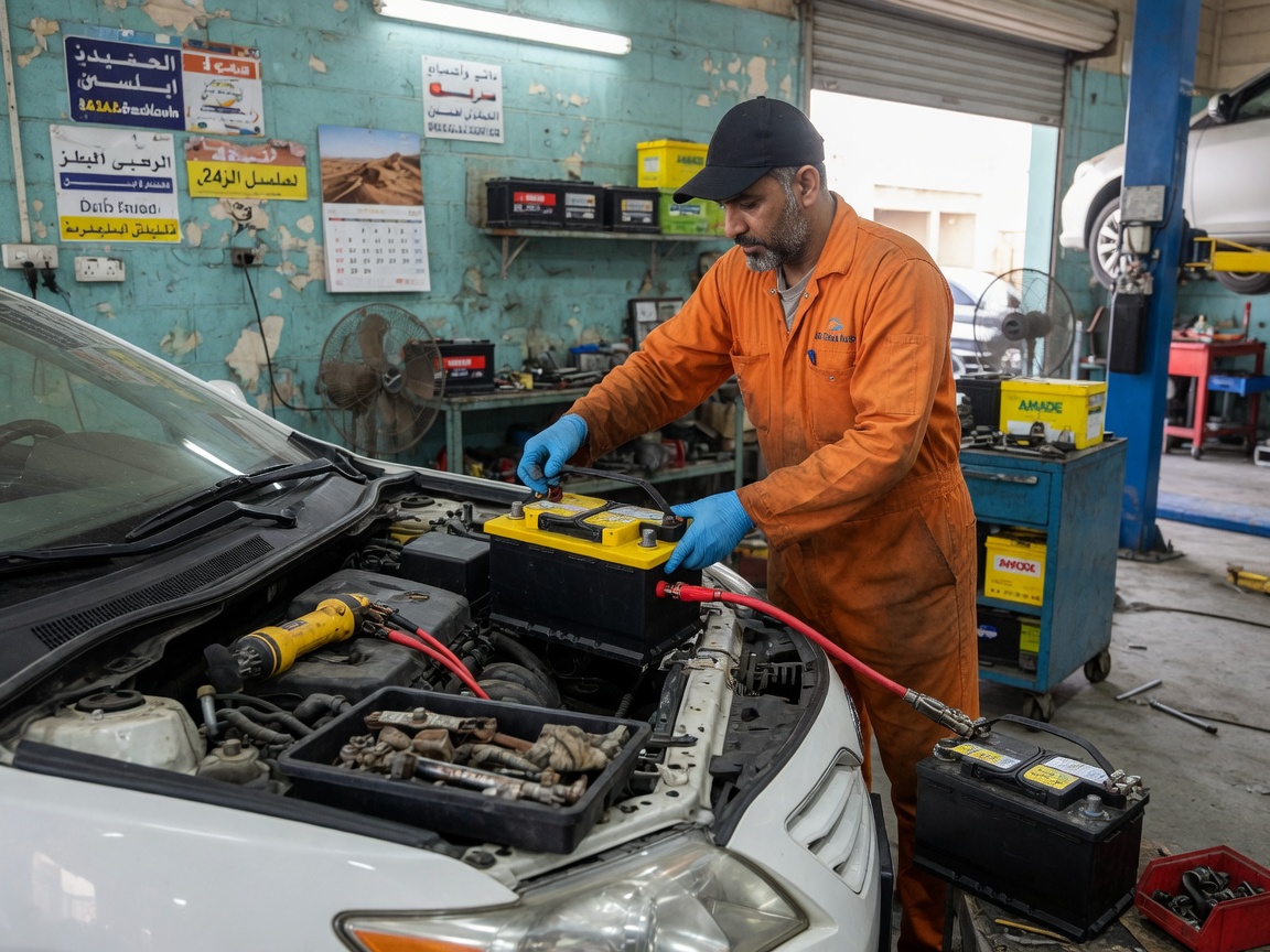 Car Battery Installation in Sharjah