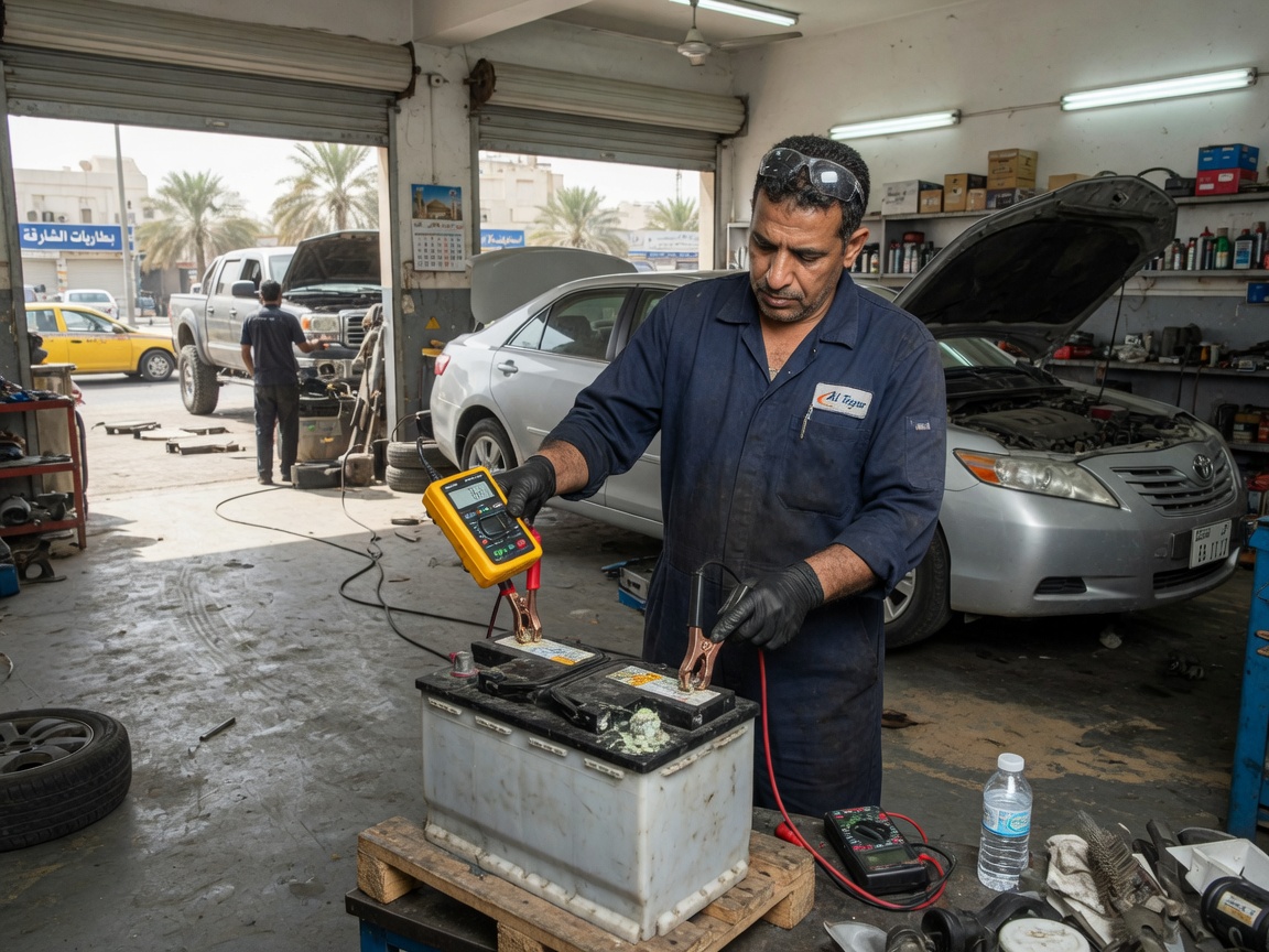 Car Battery Testing in Sharjah