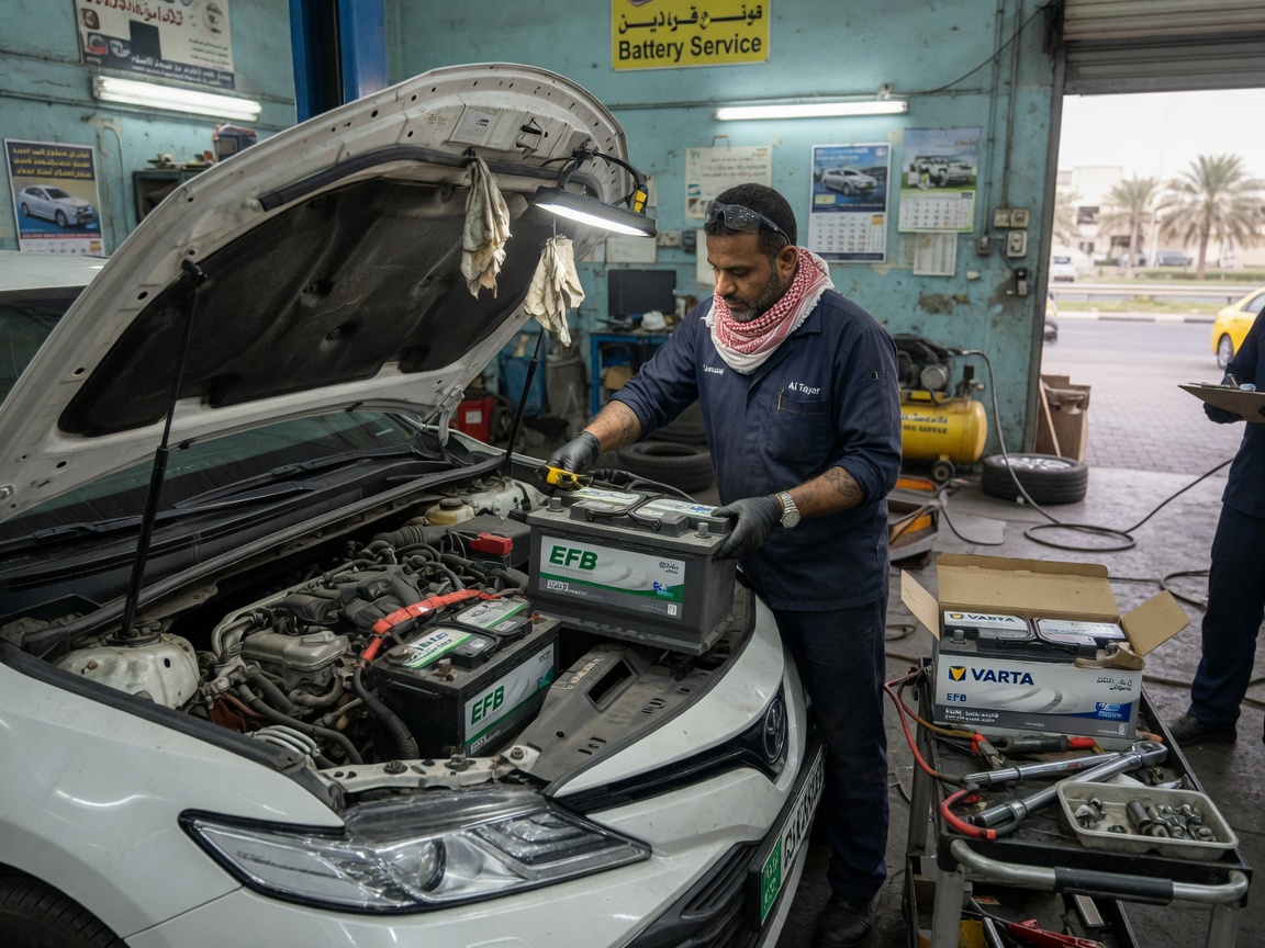 EFB Battery Replacement in Sharjah