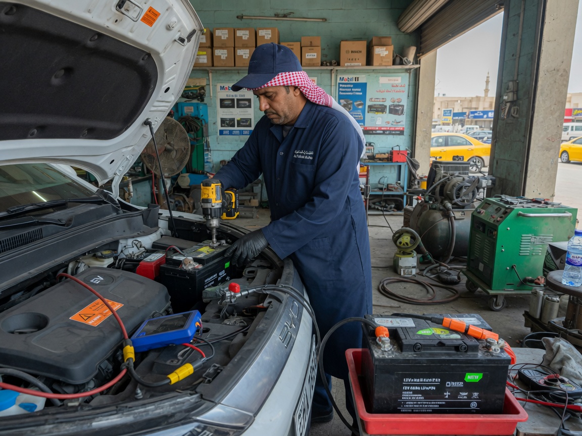 EV 12V Battery Replacement in Sharjah