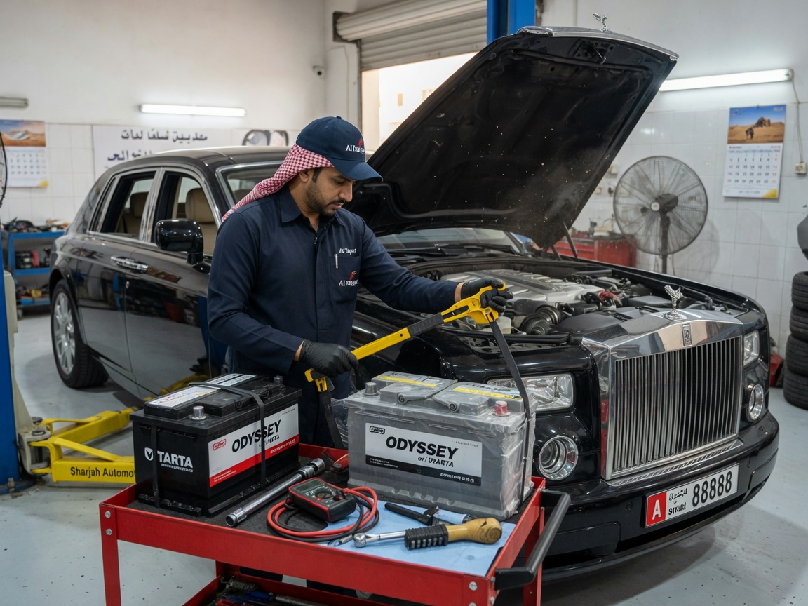 Luxury Car Battery Replacement in Sharjah